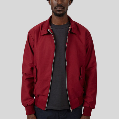 Men’s Classic Zip Front Harrington Jacket