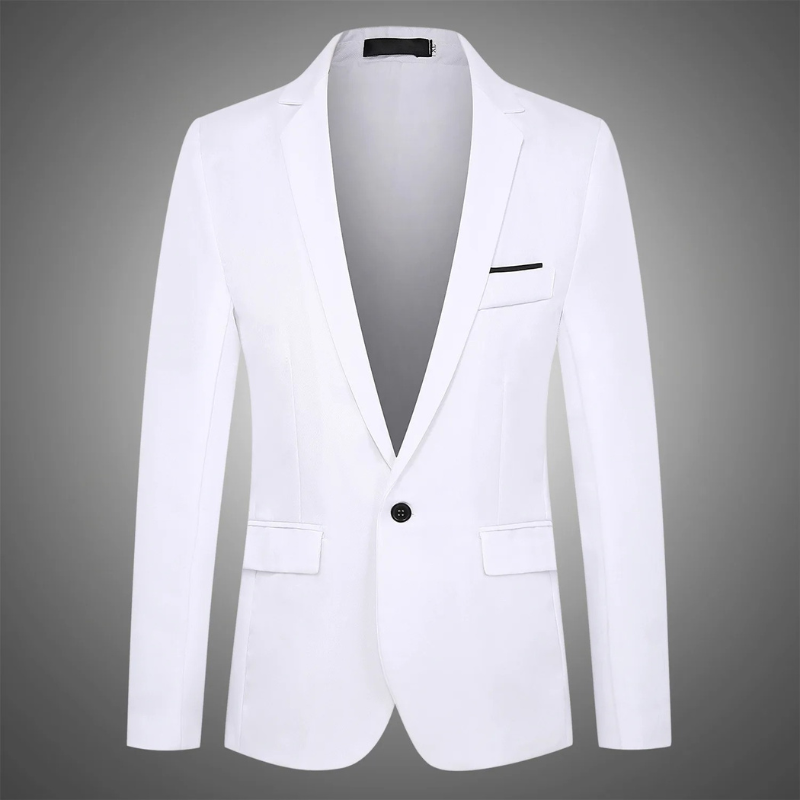 Men's Classic Tailored Fit Blazer Jacket