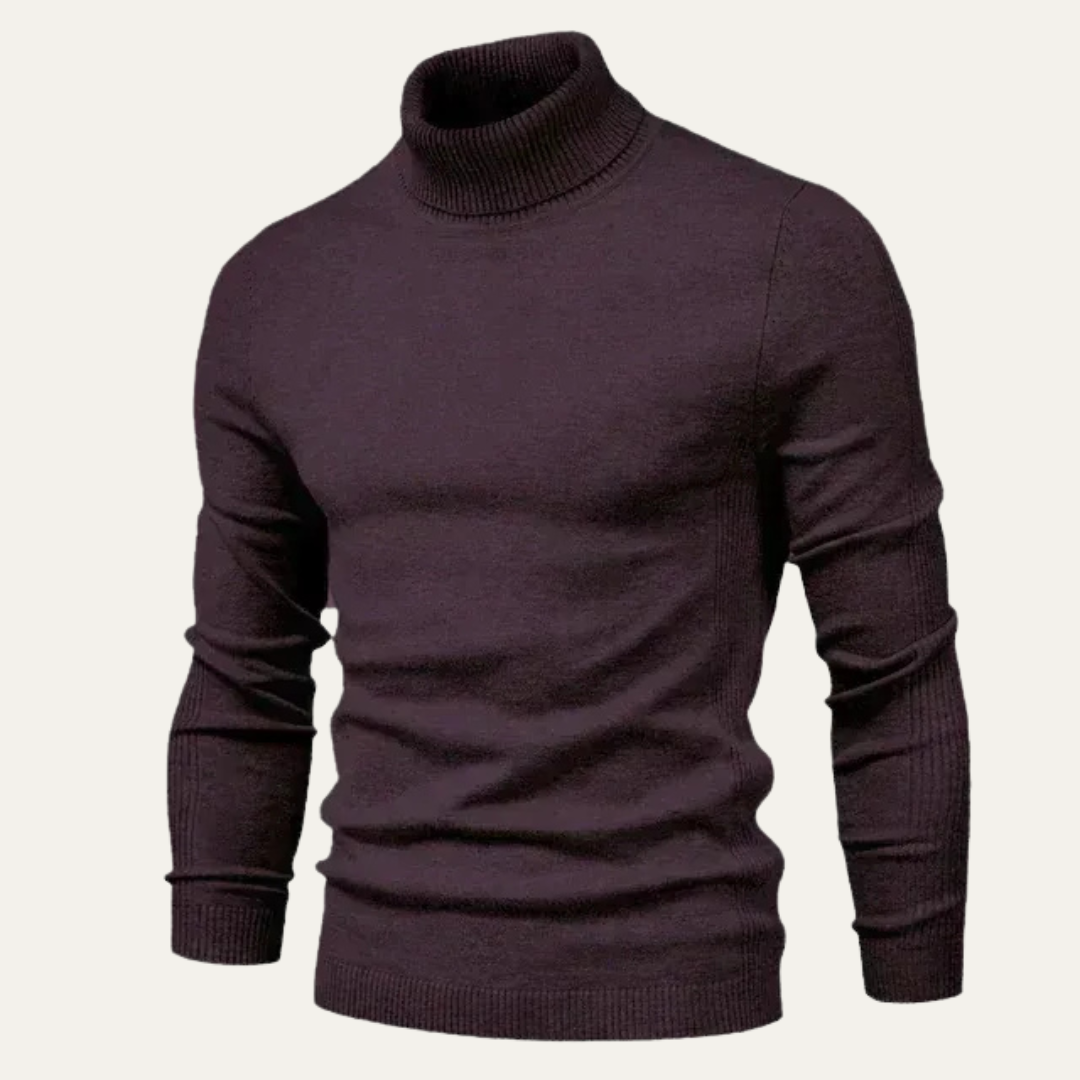 Men’s Slim Fit Ribbed Turtleneck Sweater