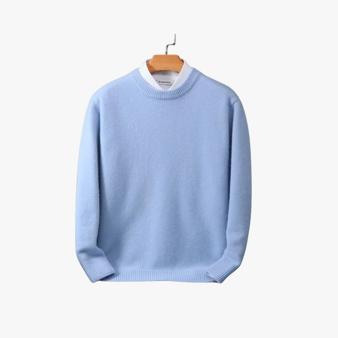 Cozy Oversized Crew Neck Sweater - BritishElegance