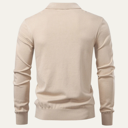 The Scarborough Men's Knit Casual Polo Jumper