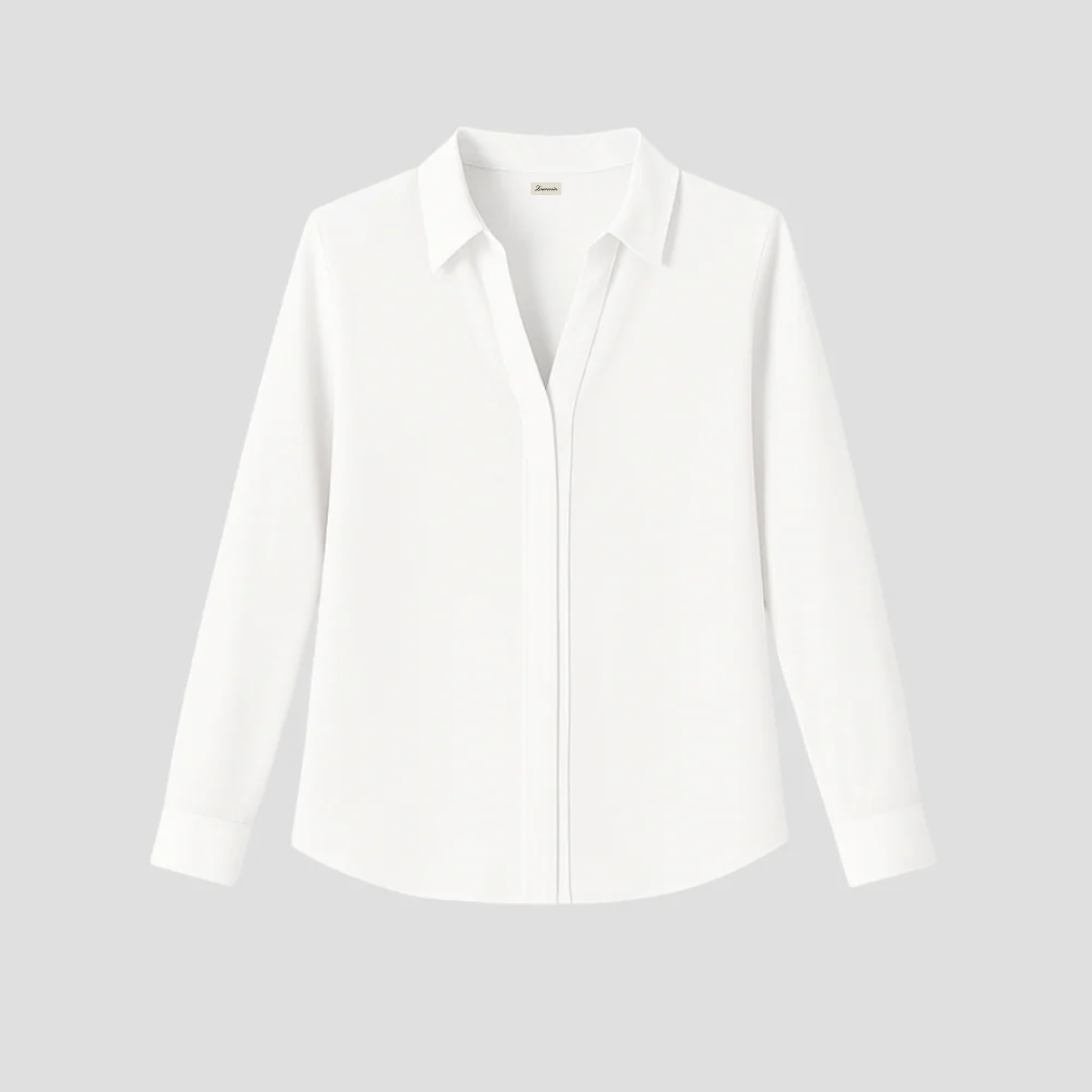 Fitted Classic Women's Blouse - BritishElegance