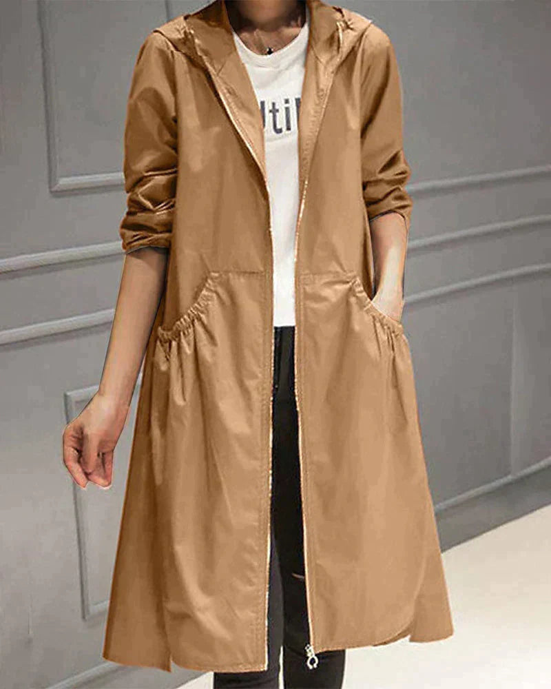 Slim Fit Women's Hoodie Coat