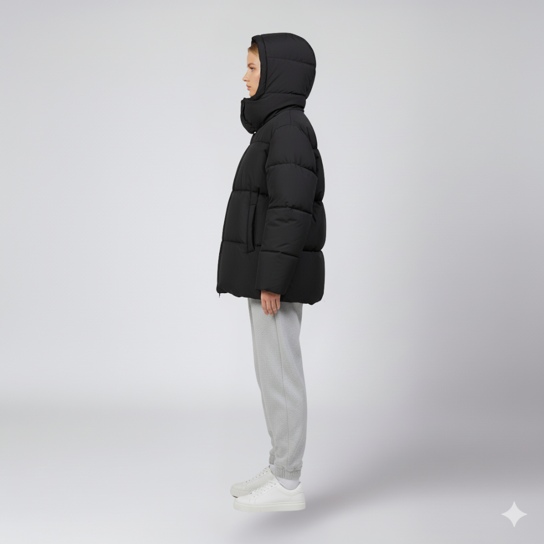 Julie | Puffer Jacket - Oversized Quilted High-Collar Winter Outerwear for Women