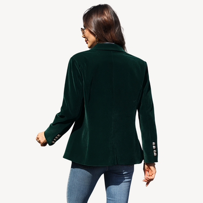 Women's Fashion Velvet Blazer