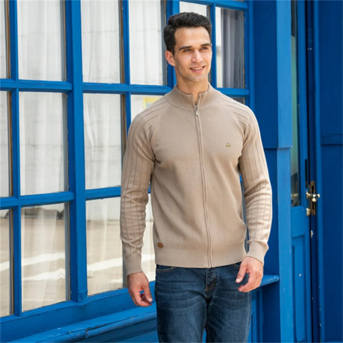 The Ashbourne Men's Casual Lightweight Track Jacket