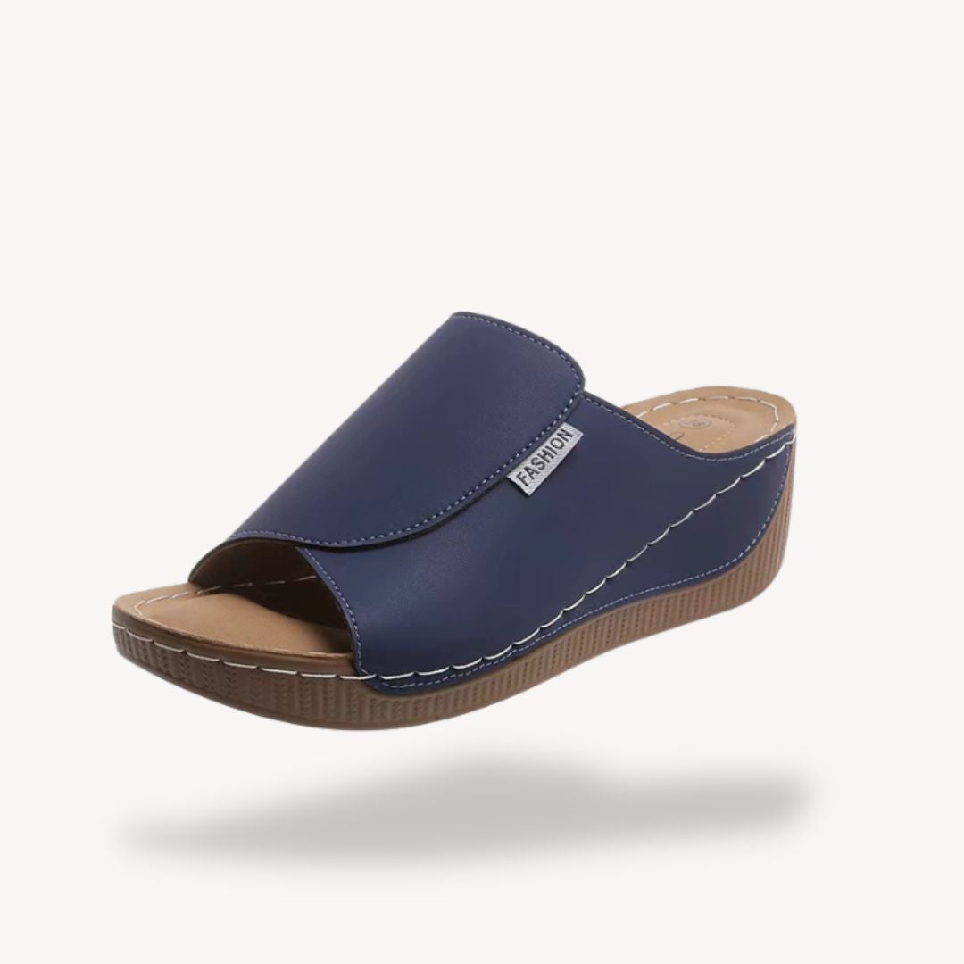 Leather Orthopedic Wedge Sandals Women