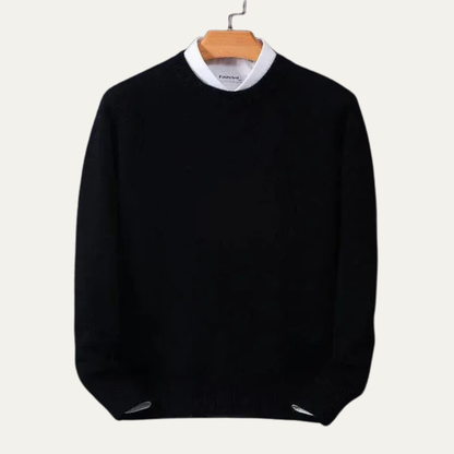 Men’s Classic Plain Knit Crew Neck Sweater