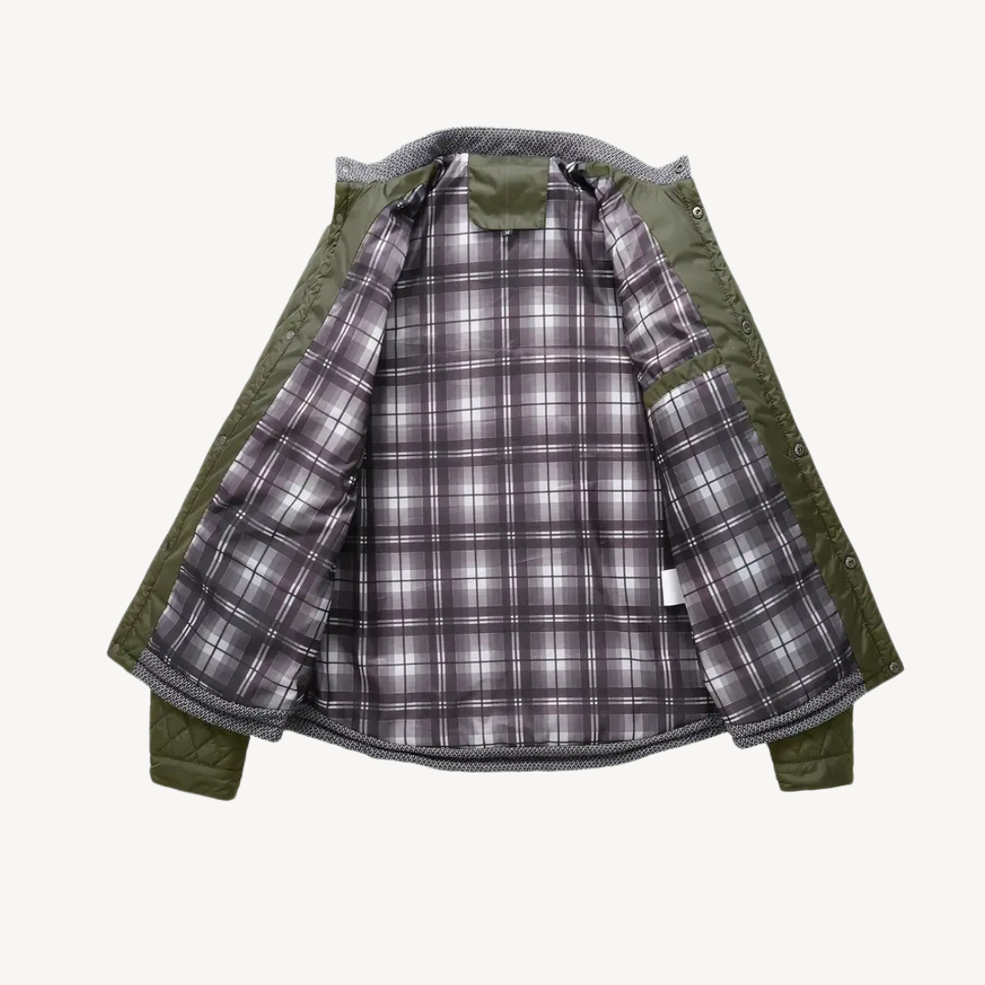 Quilted Colorblock Jacket Men