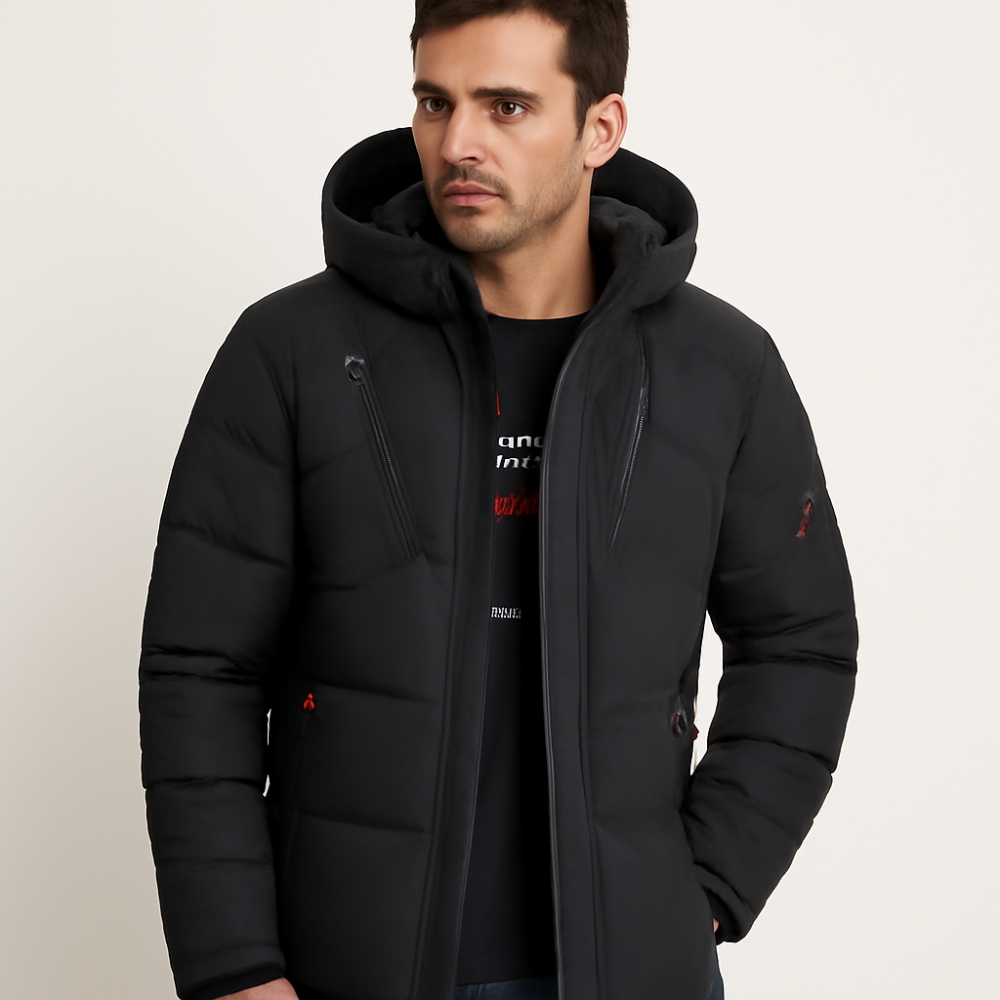 Men’s Insulated Quilted Hooded Puffer Jacket