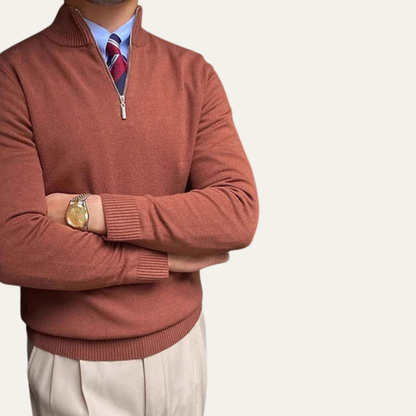 Men’s Classic Half-Zip Pullover Sweater