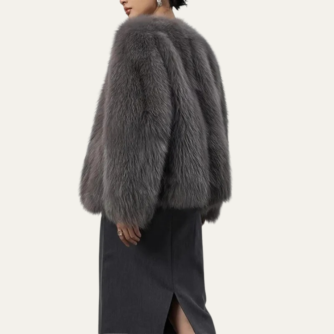 Women’s Cropped Fur Jacket