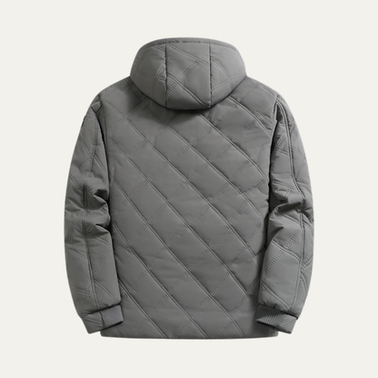 The Corvara Men’s Thick Plush Fleece Lined Winter Hooded Overcoat