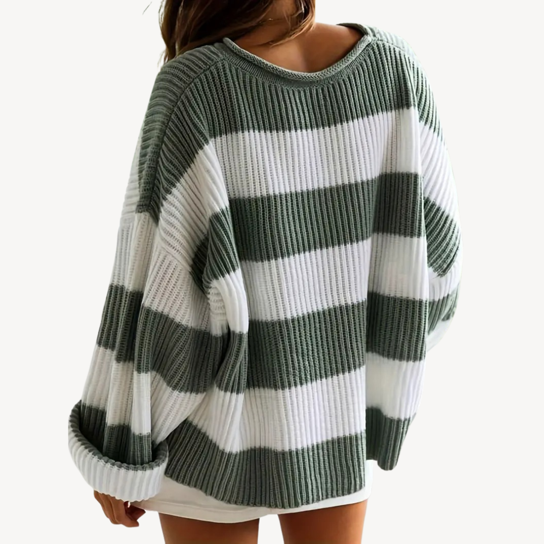 Women's Striped Oversized Sweater