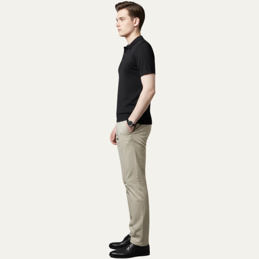 Men’s Refined Knit Polo Shirt