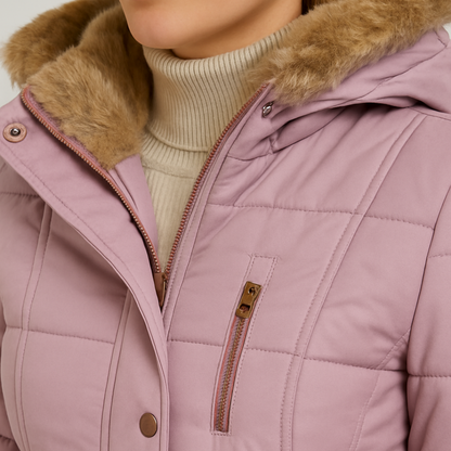 Serava | UrbanEase Coat - Fashionable Hooded Outerwear with Long Sleeve Warmth