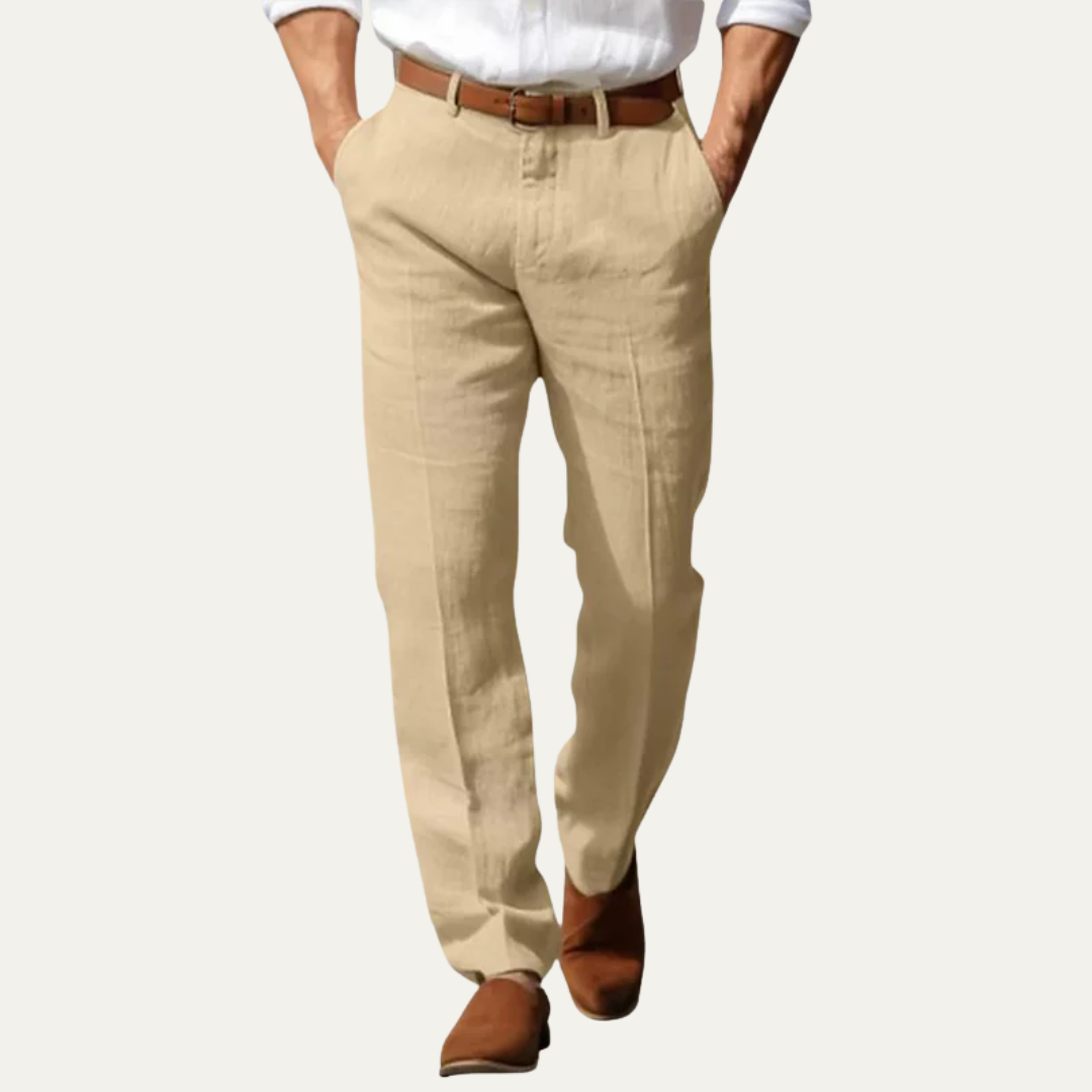 Men’s Relaxed Linen Blend Trousers