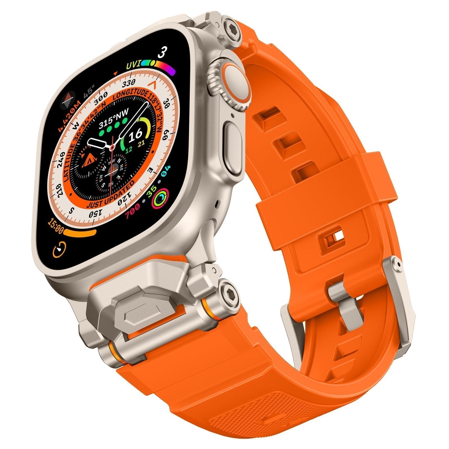 Durable Rubber Strap for Apple Watch - BritishElegance