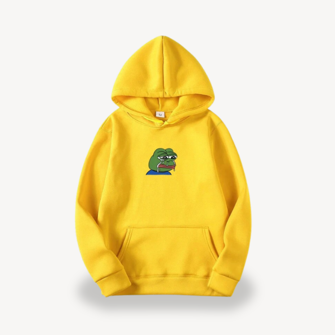 Pepe Frog Graphic Hoodie for Men