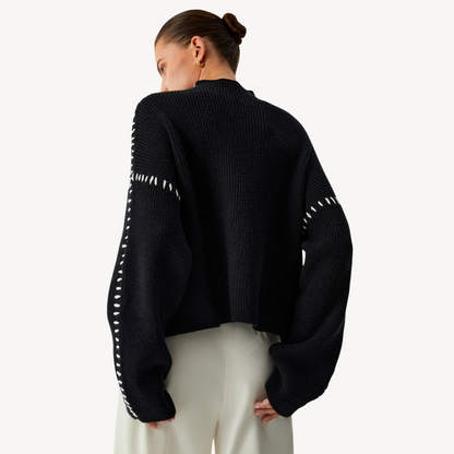 Women's Knit Stitch Detail Sweater