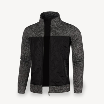 Quilted Padded Zip-Up Jacket Men