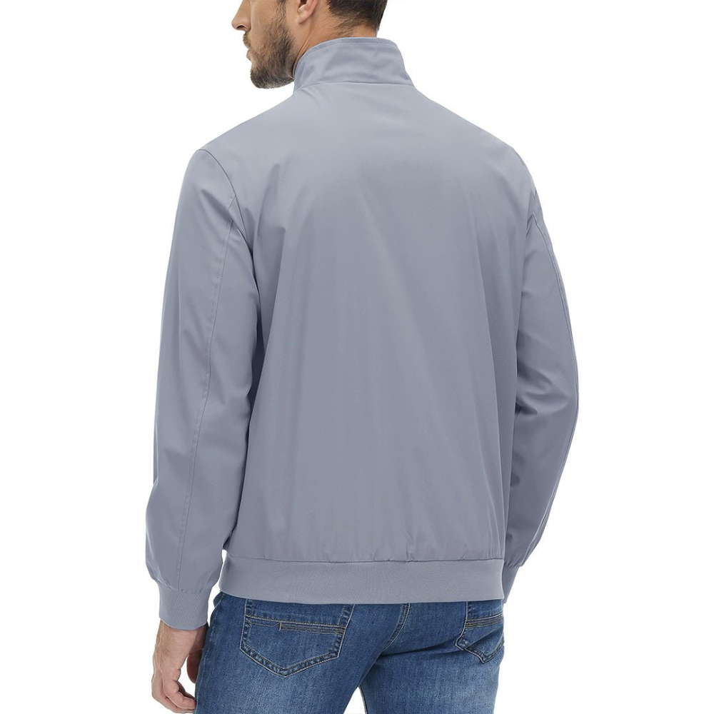 Men’s Minimalist Zip Front Blouson Jacket