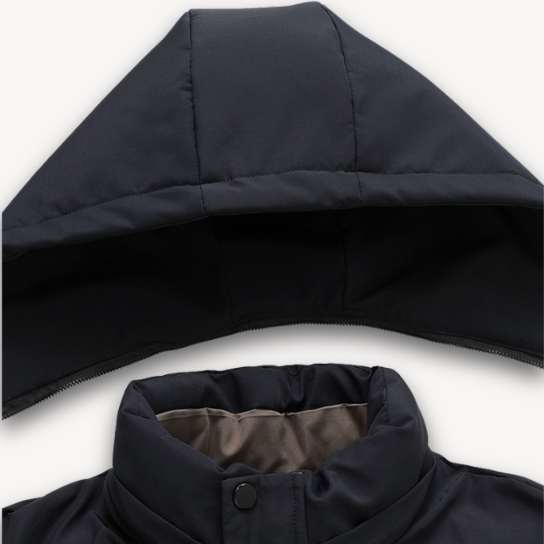 Men's Waterproof Softshell Jacket with Hood - Lightweight Windproof Coat