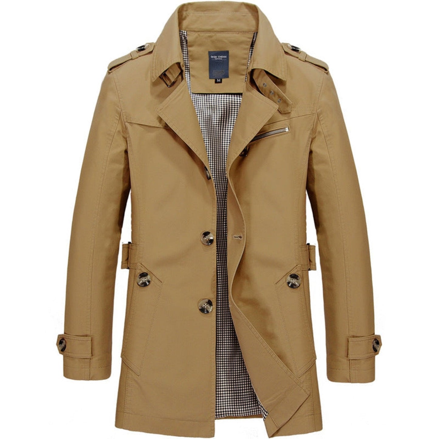 Classic Waterproof Mens Long Coat