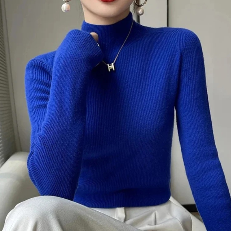 Warm Close Fit Winter Wool Sweater for Women