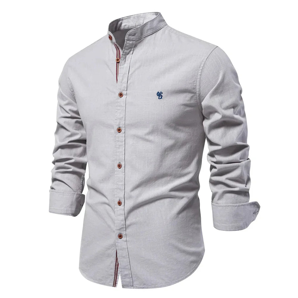 Classic Fit Long Sleeve Mens Button Down Shirt