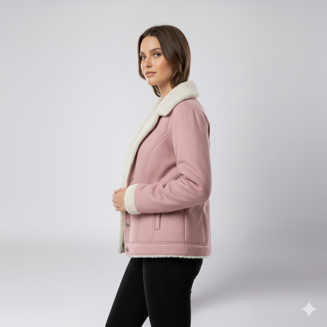 Glaiza | Winter Jacket - Soft-Lined Outerwear with Turn-Down Collar for Women