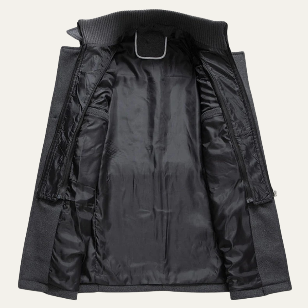 Men’s Classic Convertible Collar Trench Coat