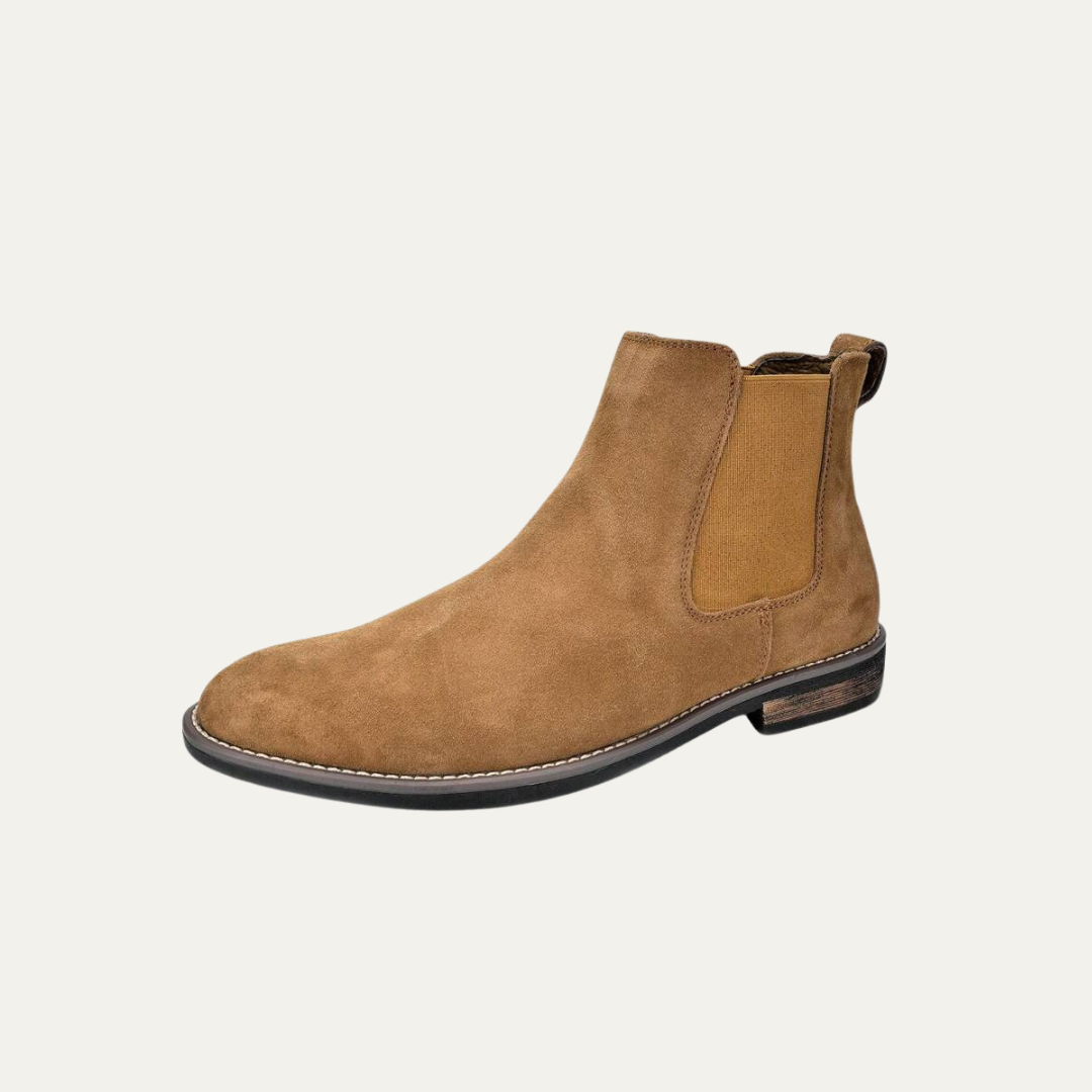 Men’s Rugged Casual Chelsea Boots with Thick Sole