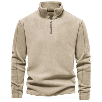 Men’s Quilted Funnel Neck Pullover