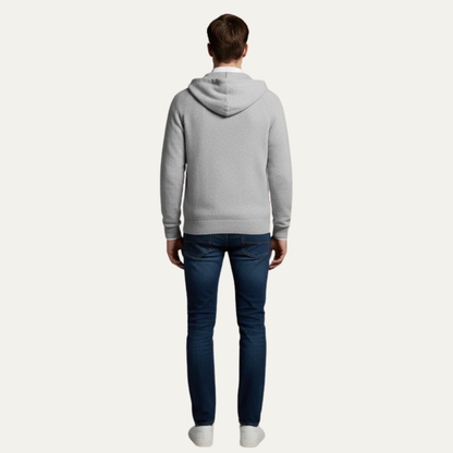 Men’s Full Zip Hooded Knit Cardigan