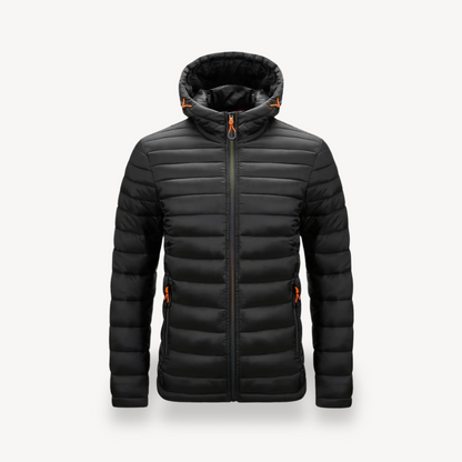 Polyester Hooded Puffer Jacket Men
