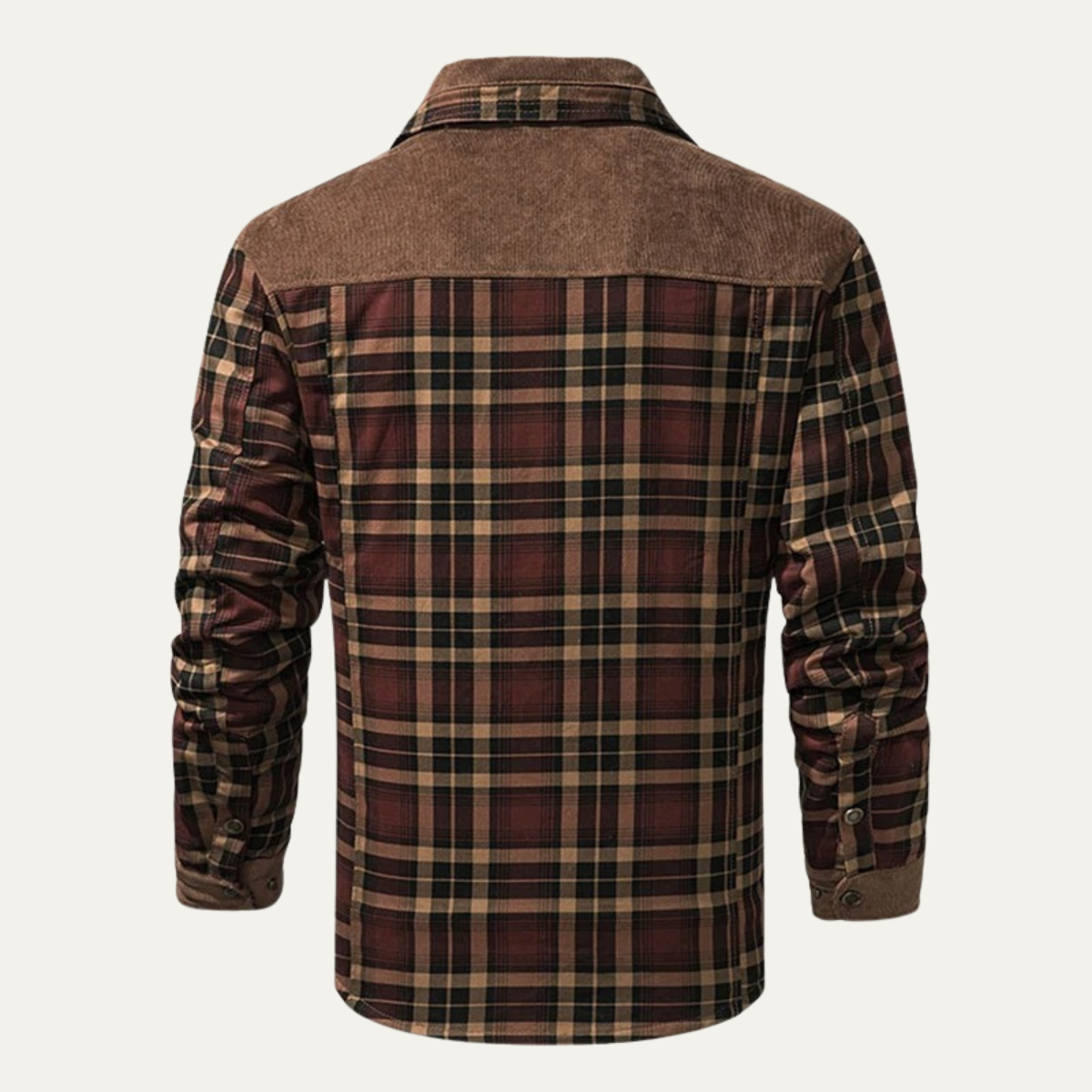 Men’s Solid Fleece Hoodie with Sherpa Lining