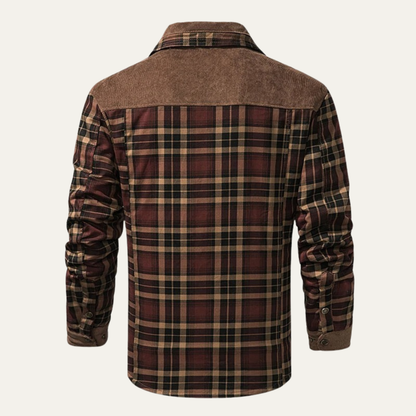 Men’s Solid Fleece Hoodie with Sherpa Lining