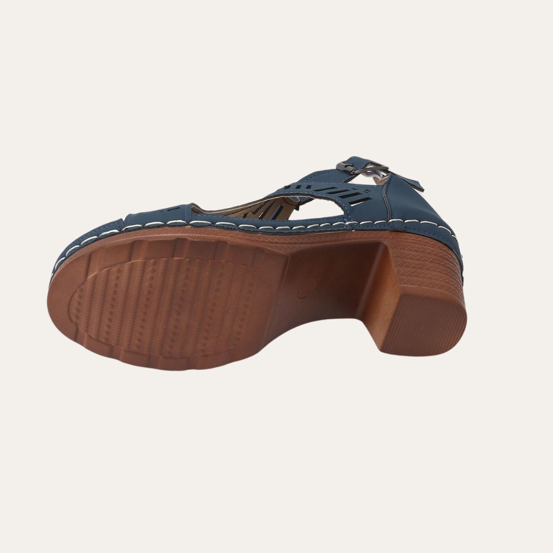 Women's Wedge Sandals with Cutouts