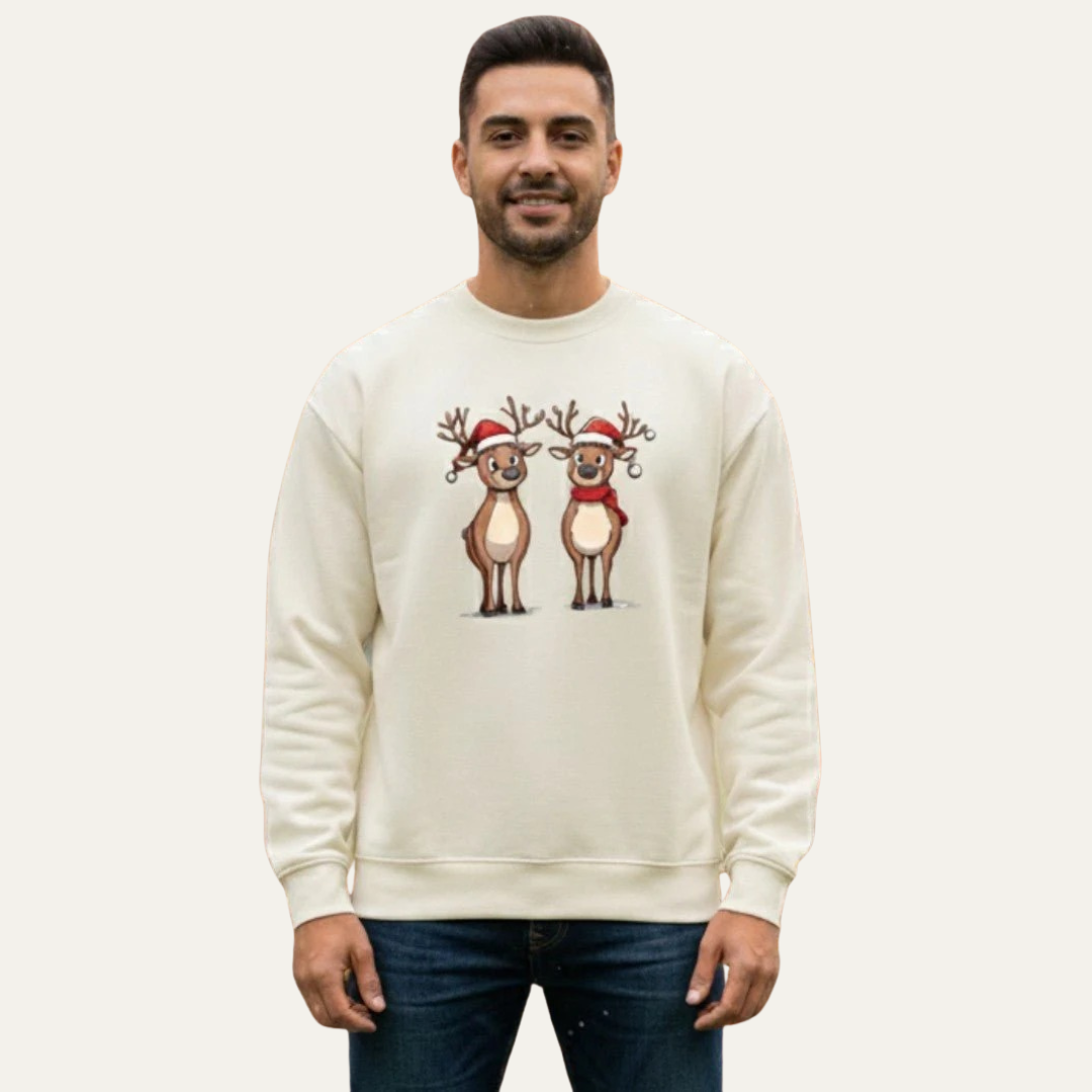 Men’s Festive Reindeer Christmas Sweatshirt