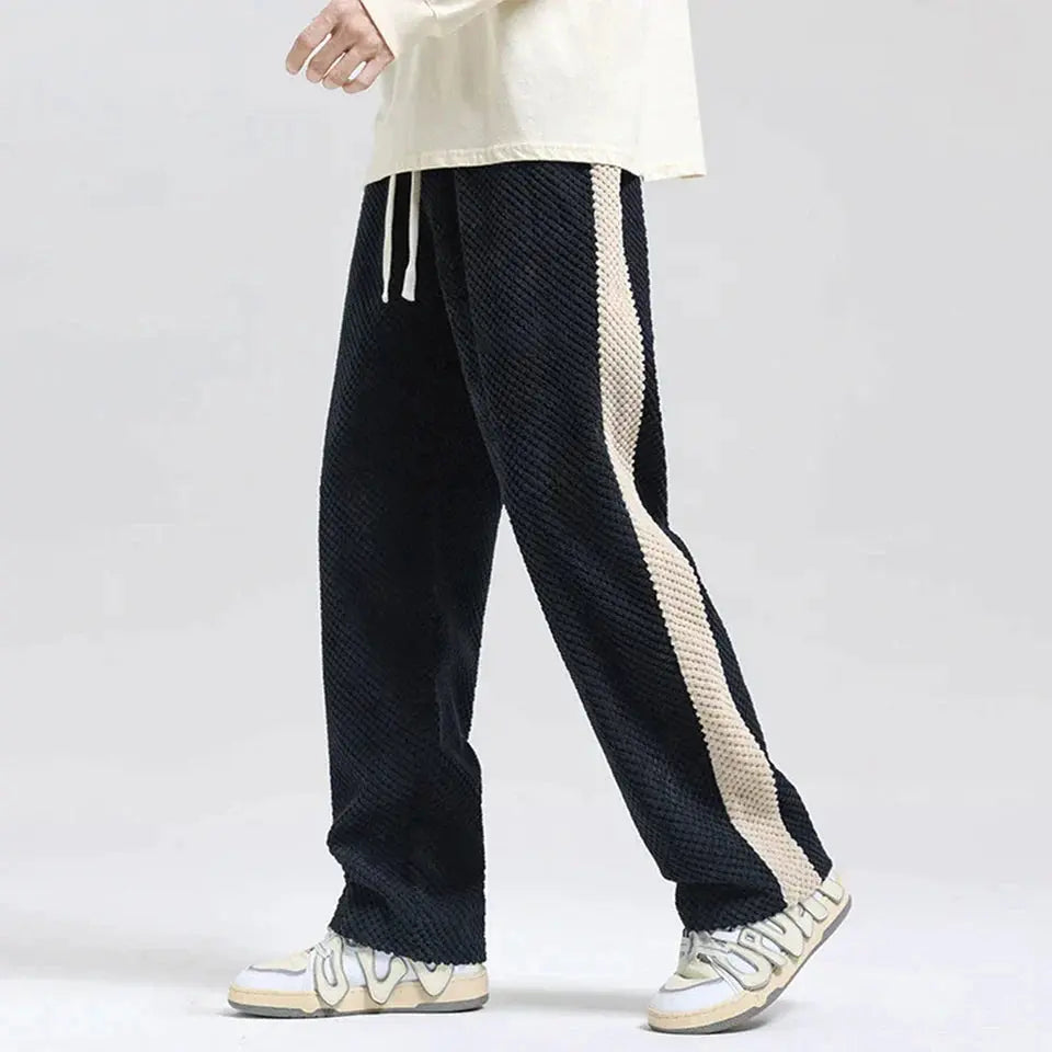 Ludovic - Hype embossed corduroy jogging pants