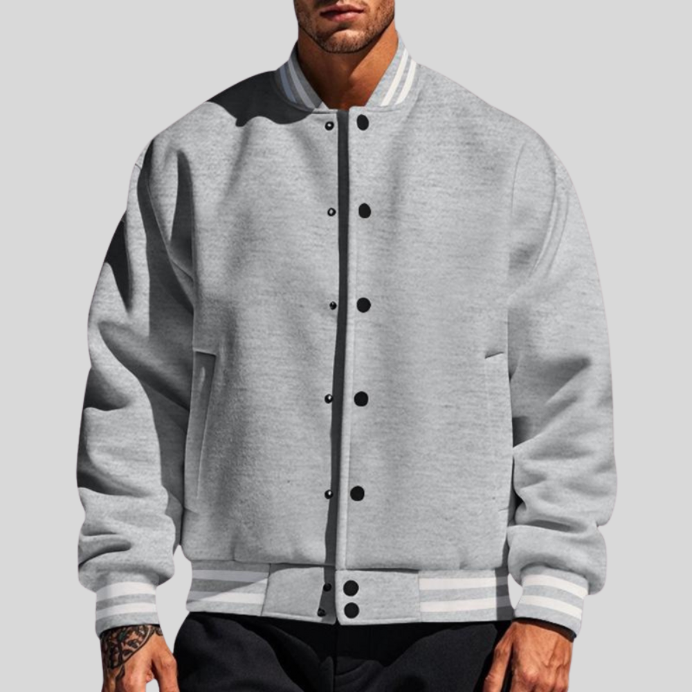 Men’s Classic Varsity Snap Jacket