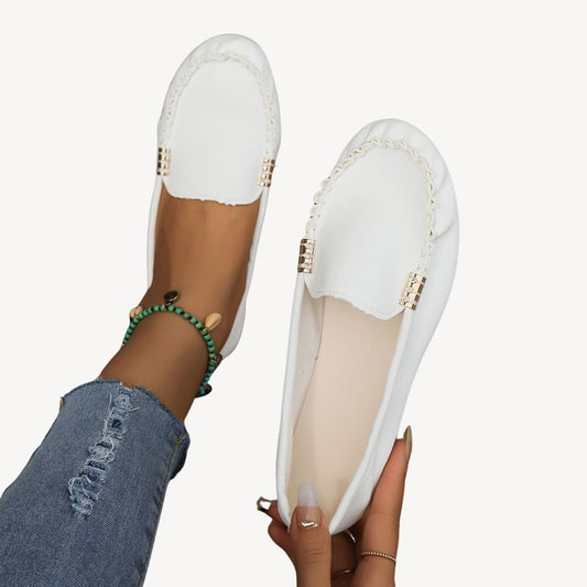 Women's Leather Orthopedic Slip-On Flats