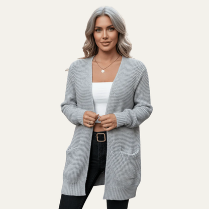 Men’s Open Front Relaxed Knit Cardigan