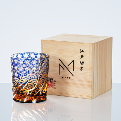 Luxury Whisky Glass Set with Wood Gift Box