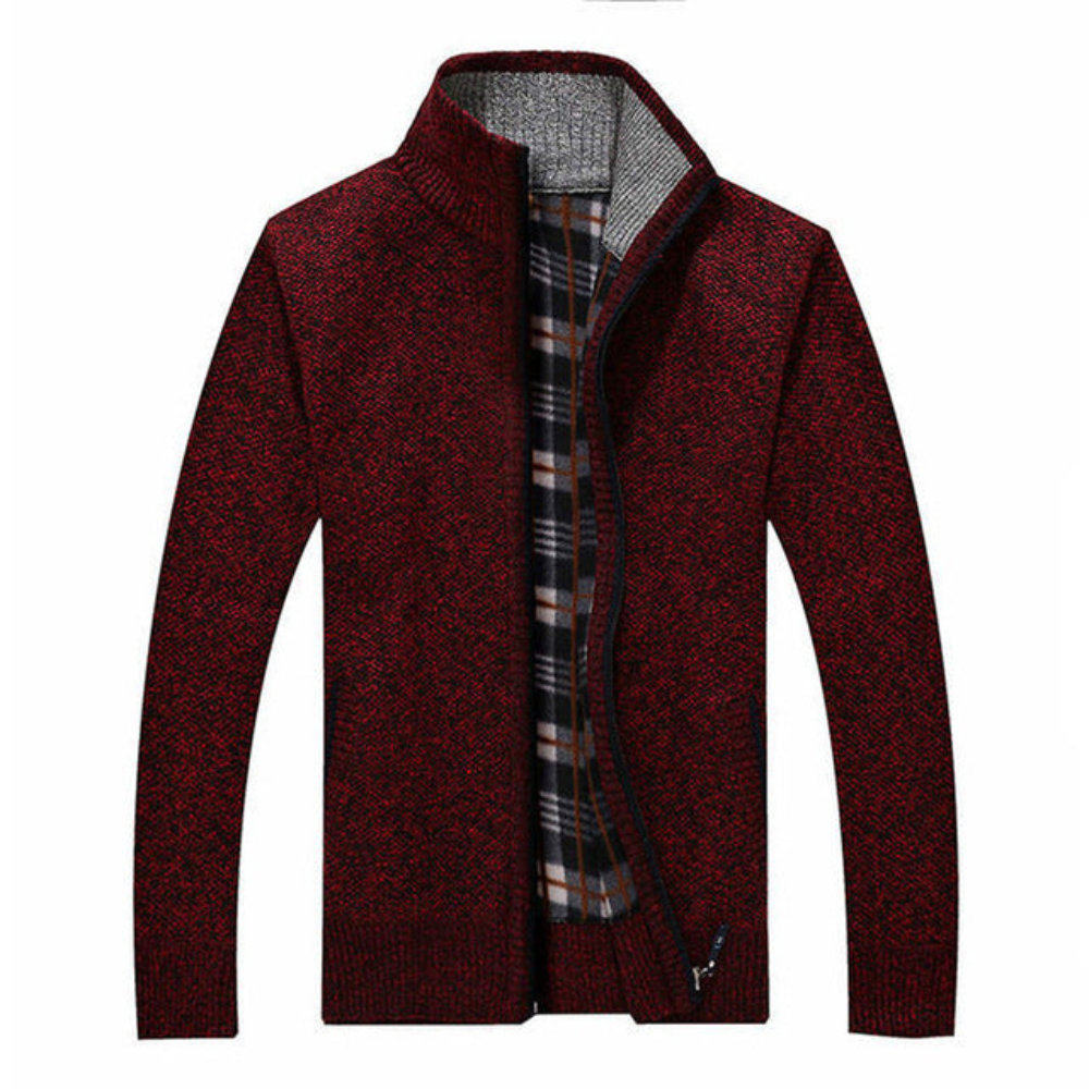 Men’s High Collar Zip Jacket