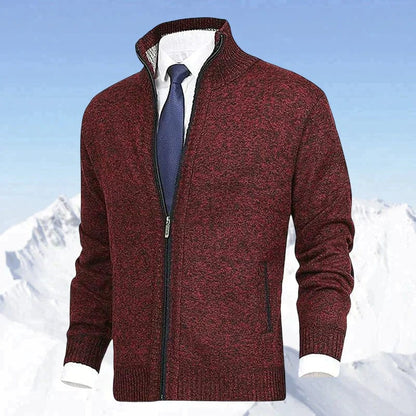 Warm Classic Fit Cardigan Sweater - BritishElegance