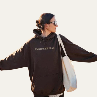 Men’s Religious Verse Print Pullover Hoodie