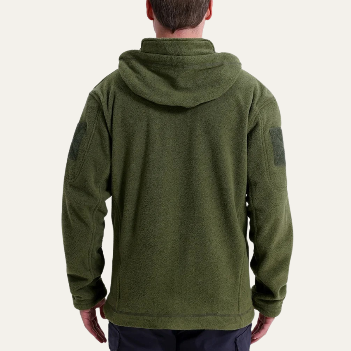 Men’s Color Block Tactical Quarter Zip Fleece Jacket