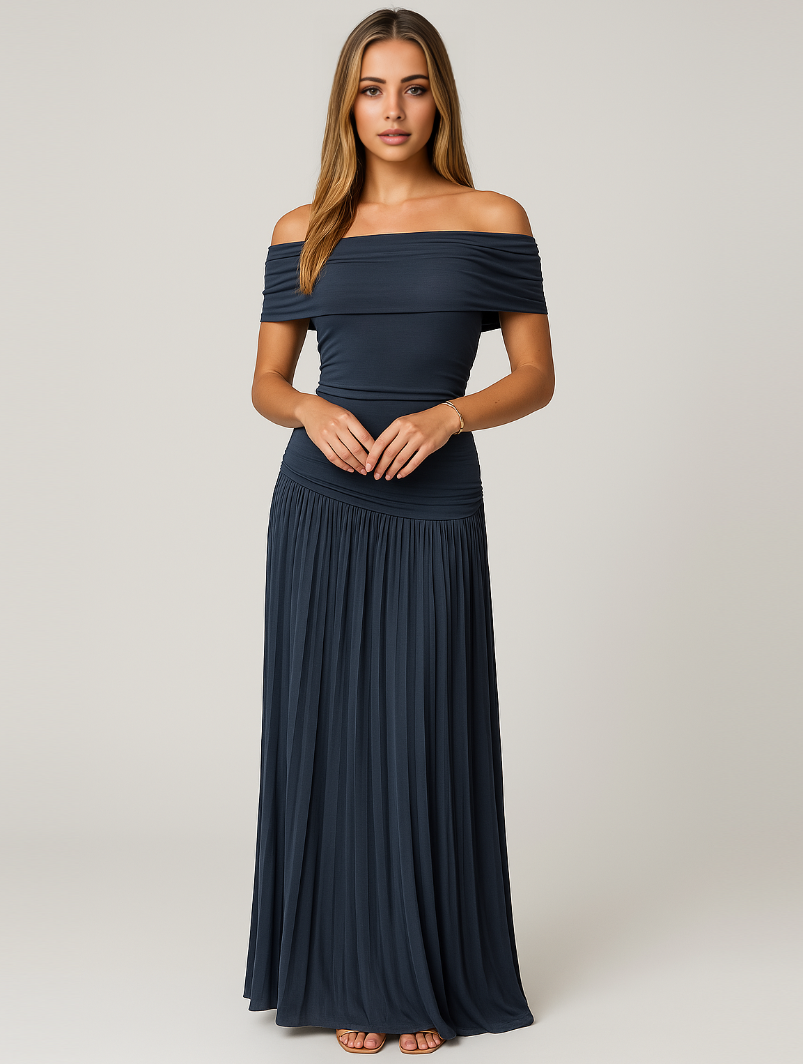 Classic Beautiful Strapless Long Dress